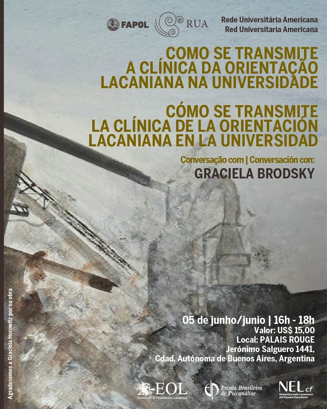 Cartaz / Afiche do evento Rede RUA / Red RUA